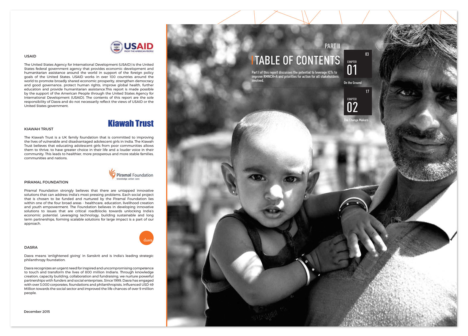 Life Line Report Design, Dasra India. Adolescents Girls India,