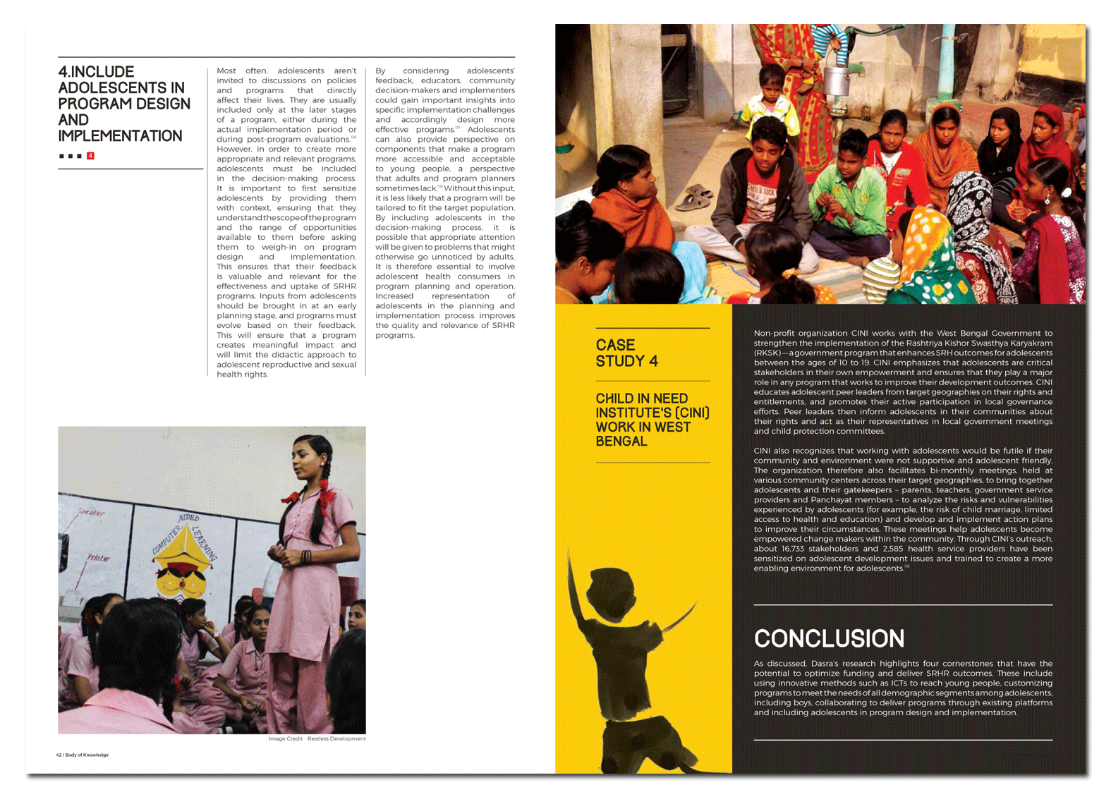 Report Design, Dasra India. Adolescents Girls India