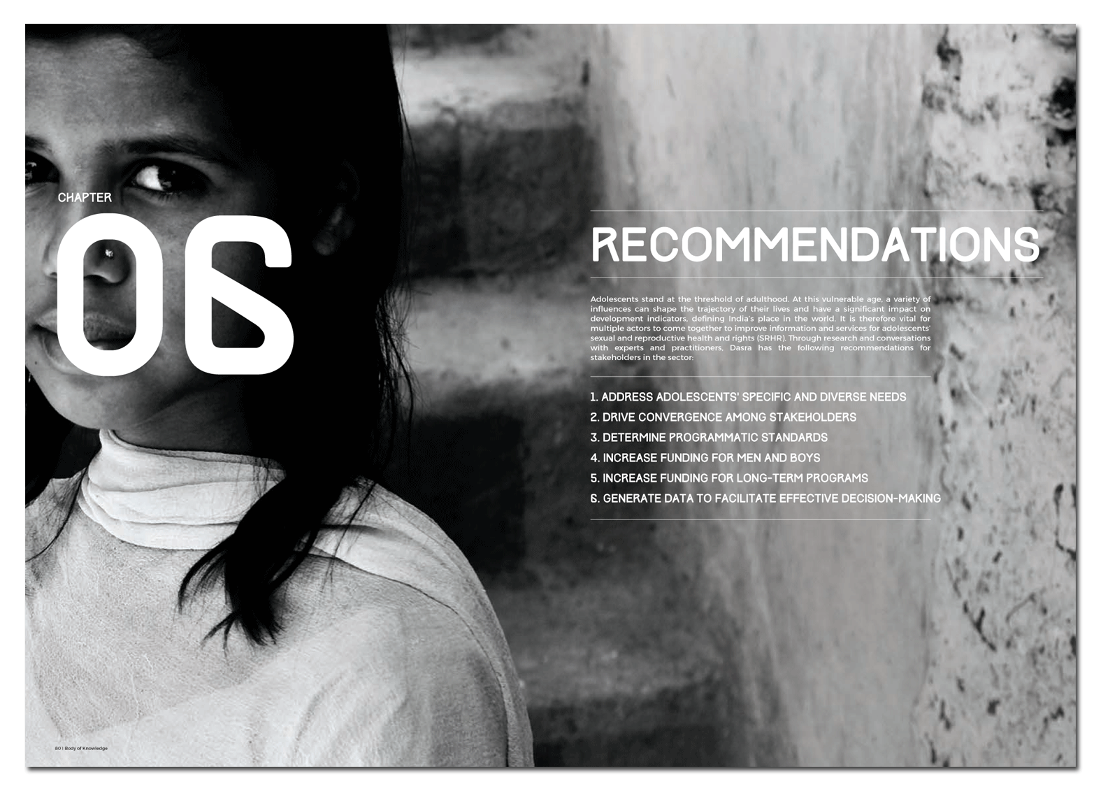 Report Design, Dasra India. Adolescents Girls India